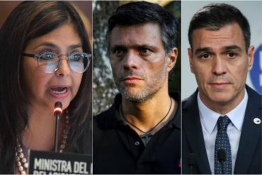 ¿PREOCUPADOS? Delcy se quejó con Pedro Sánchez de la presencia de López en la residencia del embajador en Caracas