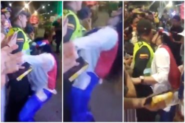 ¡SE SALIÓ DE CONTROL! Escándalo por el video viral de una mujer que supuestamente «acosó» a un policía durante el Carnaval de Barranquilla