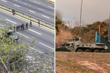 ¡INAUDITO! Cerraron la Gran Mariscal de Ayacucho por ejercicios militares del régimen (+Fotos)