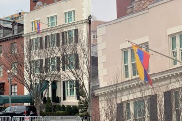 ¡CON HONORES! La bandera de Venezuela que ondeó en la residencia que dispone EEUU para los jefes de Estado que visitan la Casa Blanca