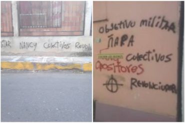 ¡VÉALOS! Los mensajes intimidatorios que dejaron en las casas de dirigentes opositores en la frontera