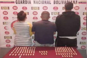 ¡CAPTURADOS! Detienen a 3 personas en Portuguesa por llevar 113 dediles de cocaína alojados en sus intestinos