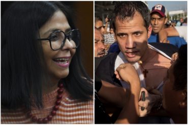 ¡DESCARO NIVEL! Delcy Eloína justificó las agresiones a Guaidó luego de asegurar que “jamás avalaría la tortura”