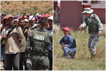 ¡PATÉTICO! Empresas casi paralizadas de Guayana son utilizadas como campos de entrenamiento militar y captación de milicianos (+Fotos)