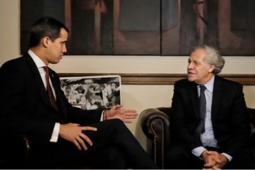 ¡COMPROMETIDO! Almagro a Guaidó: Cuenta con todo el respaldo de la OEA para seguir trabajando por Venezuela