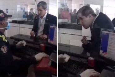 ¡QUÉ RARO! Alertan que migración se quedó con la cédula de identidad de Guaidó (+Video)