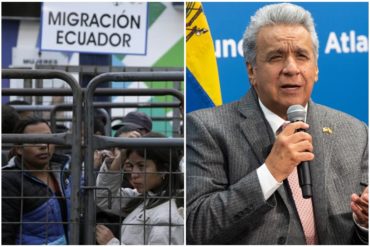 ¡SOLIDARIO! Lenín Moreno sobre éxodo venezolano en Ecuador: Es difícil para un país con 17 millones de habitantes tener 500 mil migrantes (+Video)