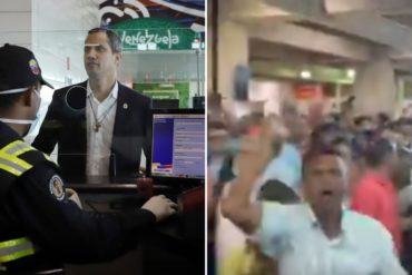 ¡RESTEADOS! “Hay un guerrero”: así esperaron los venezolanos a Juan Guaidó en el aeropuerto internacional de Maiquetía (+Video)