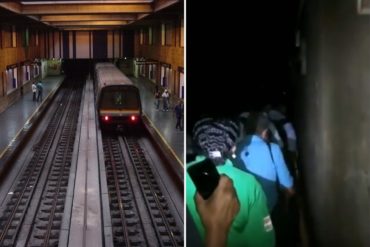 ¡DE LO ÚLTIMO! Así una falla en el Metro de Caracas paralizó un tren en túnel de Plaza Venezuela este #13Feb (+Videos)