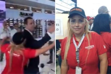 ¡SE VOLVIÓ LOCA! Tuiteros compararon con Lina Ron a la chavista que agredió a Guaidó y le arrojó agua (+Video)