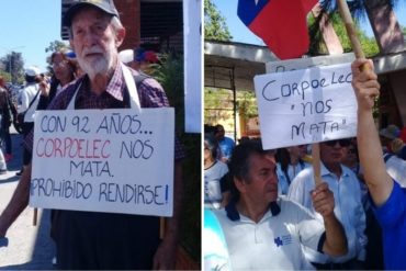 ¡CANSADOS DEL SILENCIO! «Corpoelec nos mata”: La pancarta con la que los merideños protestaron por la falta de luz (+Fotos)