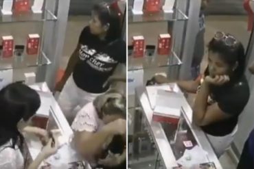 ¡AMIGA DE LO AJENO! Así es como esta mujer fue pillada mientras robaba en una tienda en Valencia, estado Carabobo (+Video)