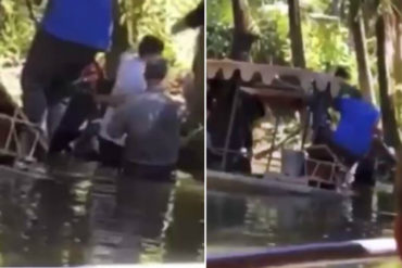 ¡SE LO MOSTRAMOS! El momento en que una atracción del parque de Disney se hunde con pasajeros a bordo (+Video)