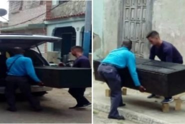 ¡TERRIBLE! Enterraron a anciano en ataúd fabricado con escaparate en Carabobo: «Este caso es patético» (+Fotos)