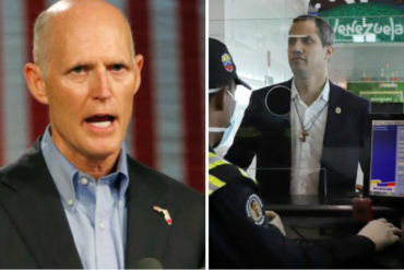 ¡ASÍ LO DIJO! Rick Scott: Me alegra ver a Guaidó seguro y de regreso en Venezuela