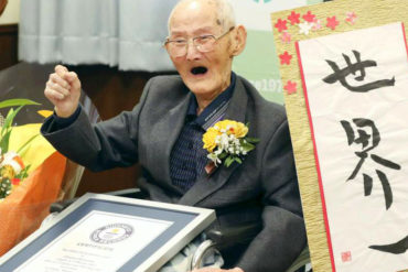 ¡ENTÉRESE! Falleció en Japón a la edad de 112 años el hombre más viejo del mundo: Dijo que su secreto fue mantener una sonrisa en el rostro