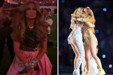 ¡LE MOSTRAMOS! Lo que nadie vio del impactante show de Shakira y JLo en el medio tiempo del Super Bowl (+Videos)