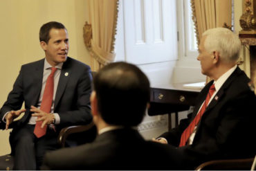 ¡SEPA! Guaidó sostuvo un encuentro con Mike Pence este #5Feb (+Fotos)