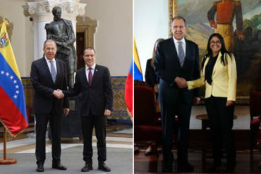 ¡LE CONTAMOS! Serguéi Lavrov se reunió con Jorge Arreaza y Delcy Rodríguez este #7Feb (+Fotos)