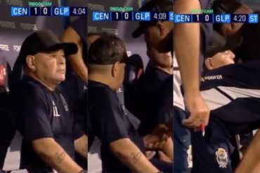 ¡QUÉ FUERTE! El presunto «pase» de Maradona en pleno partido de fútbol que se hizo viral en redes sociales (+Reacciones)