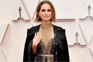 ¡NO SE LO PIERDA! El poderoso mensaje oculto en el vestido de Natalie Portman en los premios Oscar