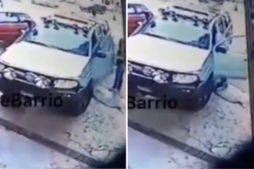 ¡PENDIENTES! Captan el momento en que roban el vehículo de una mujer en El Paraíso (+Video)