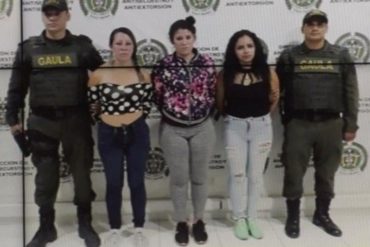 ¡JOYITAS! Desarticularon en Bogotá a la banda “Las Jevas”, conformada por venezolanas