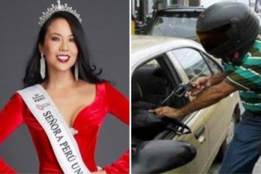 ¡JOYITAS! Motorizados venezolanos asaltaron en Perú a una reina de belleza tras apuntarla en la cabeza