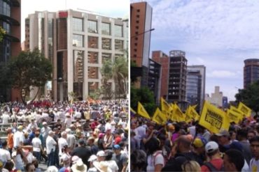 ¡ATENTOS! Manifestantes acuden al llamado de Guaidó y toman la Av. Francisco de Miranda a la altura de la Plaza Juan Pablo II (+Fotos +Videos)