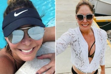 ¡MÍRELA, PUES! Viviana Gibelli causó sensación al mostrar su cuerpazo en traje de baño a sus 53 años (+Foto HOT)