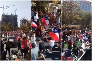 ¡VEA! “No queremos miseria, no seremos Cuba, tampoco Venezuela”: El cántico de una marcha contra el comunismo en Chile (+Video)