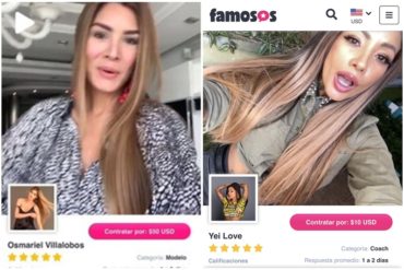 ¡FIN DE MUNDO! La aplicación en la que artistas venezolanos estarían ofreciendo “videomensajes personalizados” (+Videos) (+Los montos en verdes)