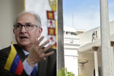 ¡ATENTOS! “Es evidente la desesperación”: Ledezma revela video de militares con armas de guerra en techo de la AN