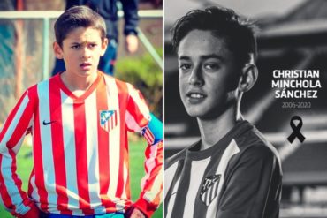 ¡LAMENTABLE! Profundo dolor y luto en el Atlético Madrid: murió una joven promesa del club de solo 14 años