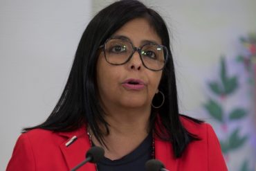 ¡ASÍ LO DIJO! Delcy Rodríguez advierte que el régimen de Maduro no va a flexibilizar la cuarentena. “No podemos relajar”  (+Video)