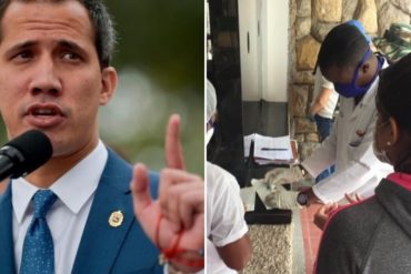 ¡INSÓLITO! Régimen instaló una supuesta “jornada médica” frente a la casa de Guaidó (aseguran que es para mantenerlo vigilado + fotos)