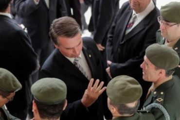 ¡OUCH, ESO DOLIÓ MUCHO! Bolsonaro: Nuestra Fuerza Armada no está contaminada como la de Venezuela