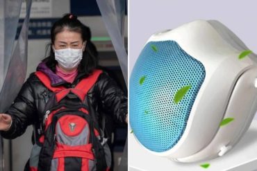 ¡MODERNOS! La extravagante mascarilla electrónica que impulsa Xiaomi para frenar la propagación del nuevo coronavirus (+Video)