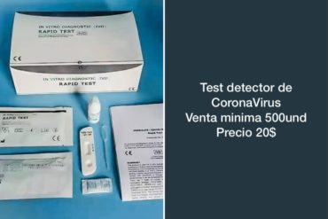 ¡PILAS! Ofrecen por WhatsApp supuestos “kits de detección” de coronavirus tras confirmarse primeros casos en el país (+Audio) (+Escandaloso precio)