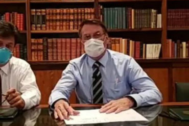 ¡SE LO DECIMOS! Bolsonaro da negativo a prueba por coronavirus, según la página de Facebook del presidente