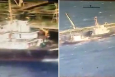 ¡MÍRELO! Difunden video del supuesto momento en el que el buque Negra Hipólita contrabandeaba combustible en Falcón