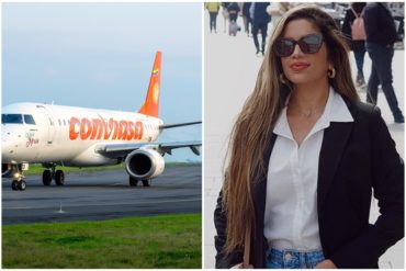 ¡VAYA, VAYA! Exanimadora de La Bomba Carla Field llegó a Caracas desde Madrid en un vuelo de Conviasa (Tuvo que hacer escala en Cuba)