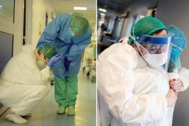 ¡SE LAS MOSTRAMOS! Las duras imágenes que reflejan la batalla del personal médico en Italia contra el coronavirus (+Fotos)