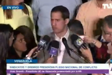 ¡CLARITO! Guaidó desde la presentación del Pliego Nacional de Conflicto: Aquí todos tenemos algo que hacer (+Video)