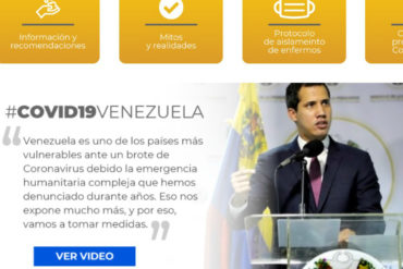 ¡QUÉ HORROR! Guaidó denuncia que el régimen bloqueó sitio web impulsado por la presidencia encargada para informar sobre coronavirus