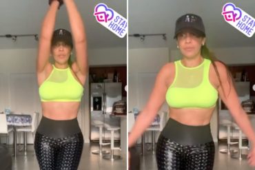 ¡EXPLOSIVA! El video de «La Coconaza” bailando zumba en cuarentena que calentó las redes (+Video HOT)