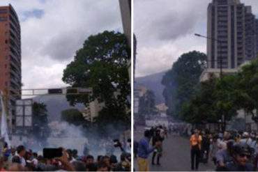 ¡LO ÚLTIMO! Reportan lanzamiento de bombas lacrimógenas en Chacaíto mientras Guaidó dirigía discurso este #10Mar (+Fotos +Videos +Transmisión en Vivo)