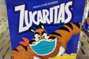 ¡NO TE LO PIERDAS! La campaña sobre el coronavirus que lanzó el régimen en las cajas de su copia socialista de Kellogg’s