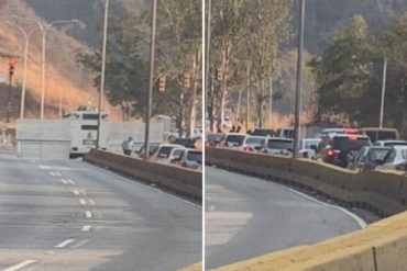 ¡ATENCIÓN! GNB utiliza el ‘murciélago’ para cerrar la carretera Panamericana este #16Abr (+Fotos)