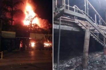¡LAMENTABLE! Devastador incendio destruye el restaurante Amazonia Grill de Caracas #11Abr (+Fotos)